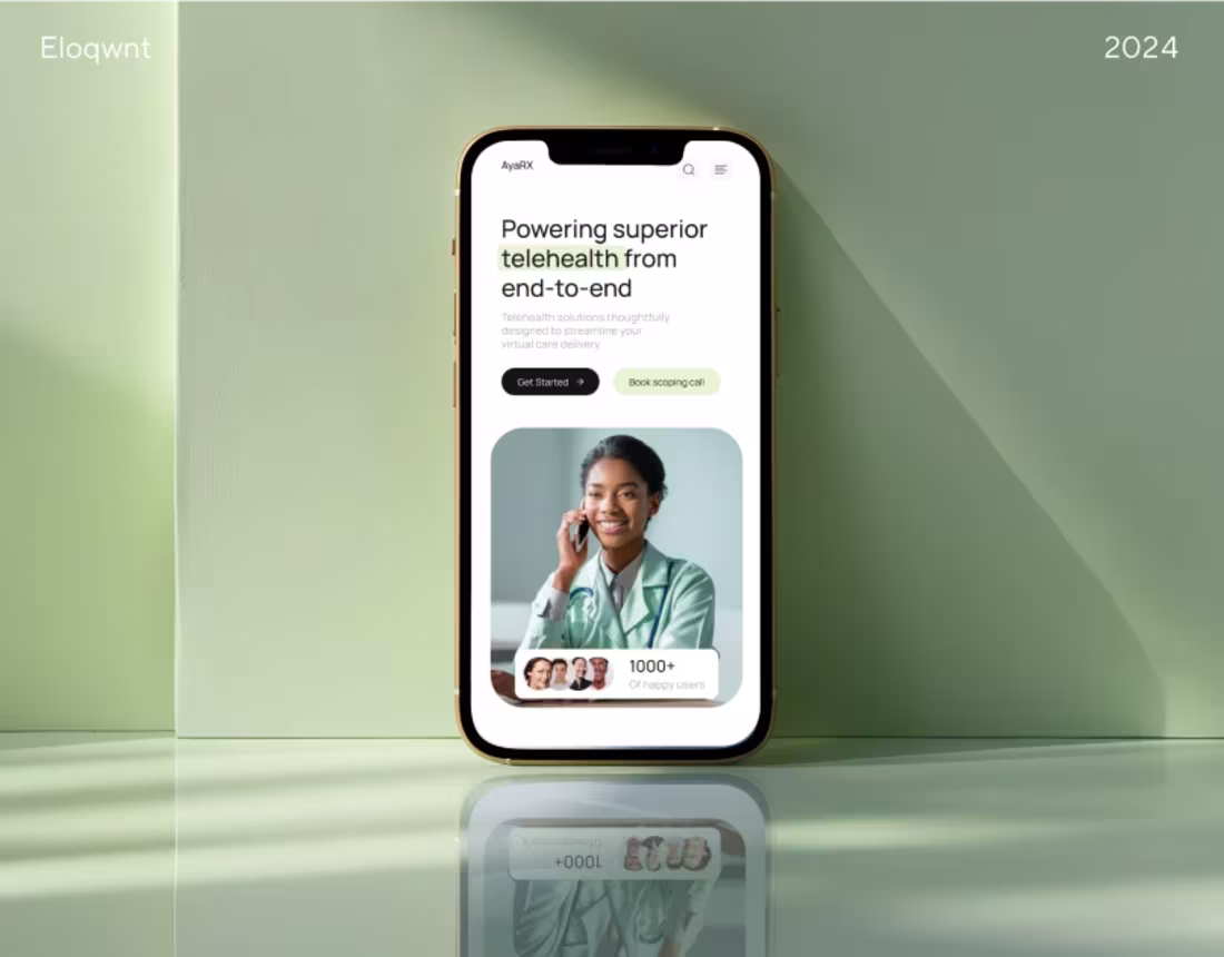 Cover image for AyaRx - Telemedicine Web Design | UX/UI