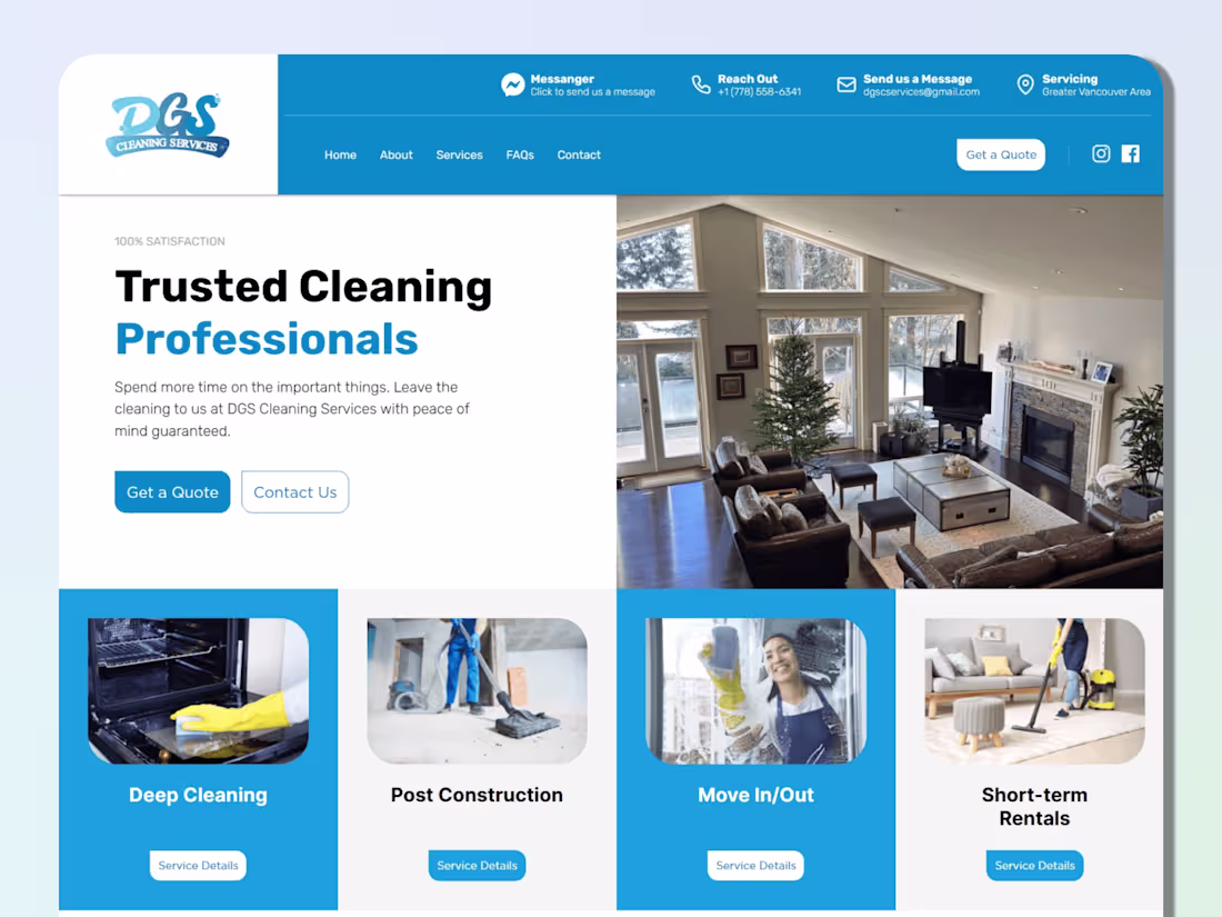 Cover image for DGS Cleaning | Design & Development 