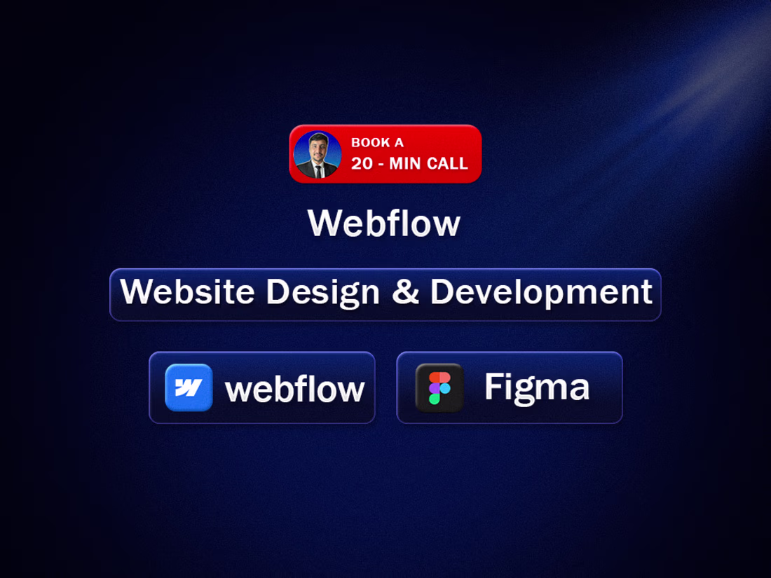 Cover image for Webflow Website Development for Scalable, High-Performing Sites