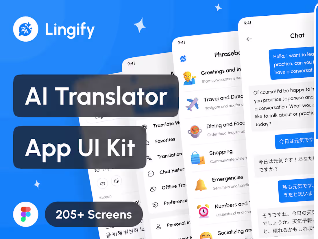 Cover image for Lingify AI Translator Mobile App Design