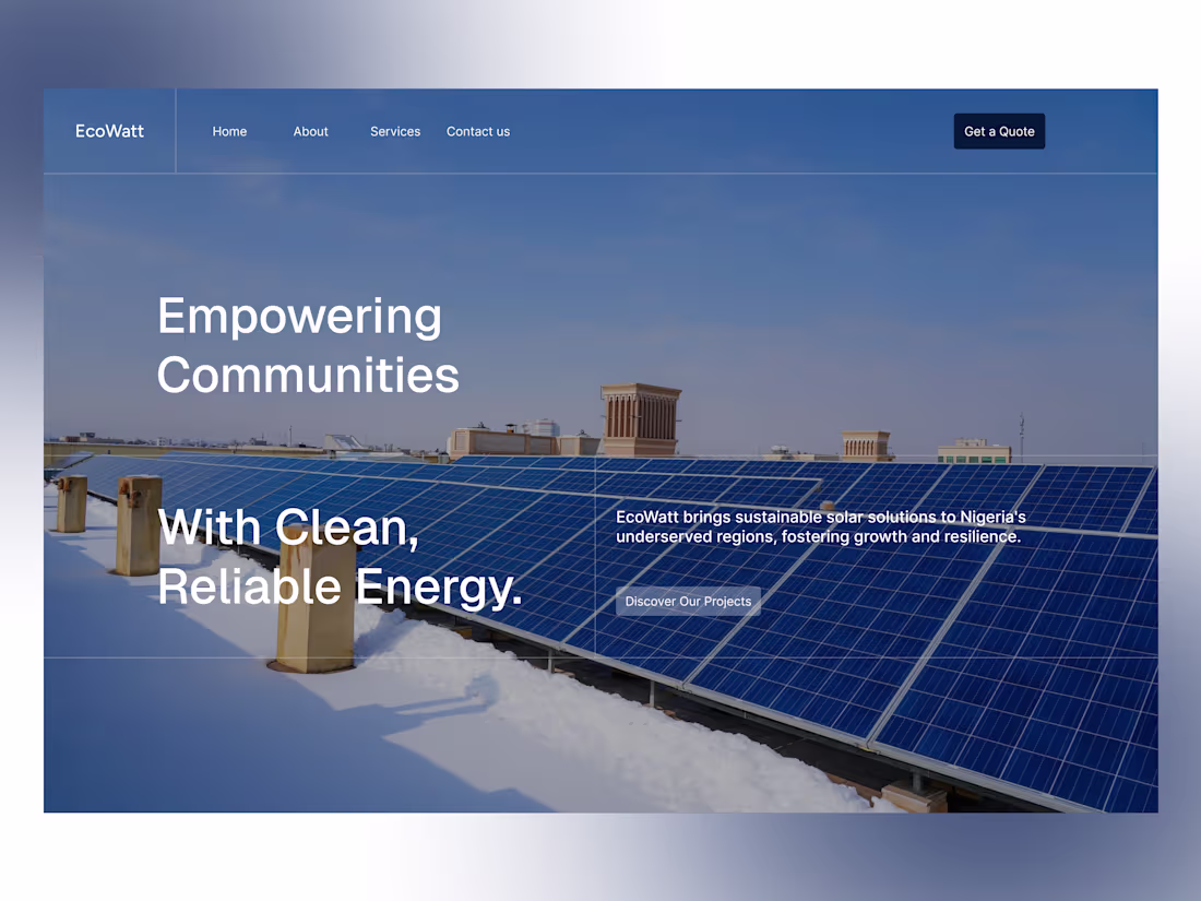 Cover image for Ecowatt Solar Solutions Website Design and Development