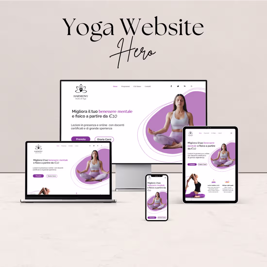Cover image for Yoga Studio Website :: Behance