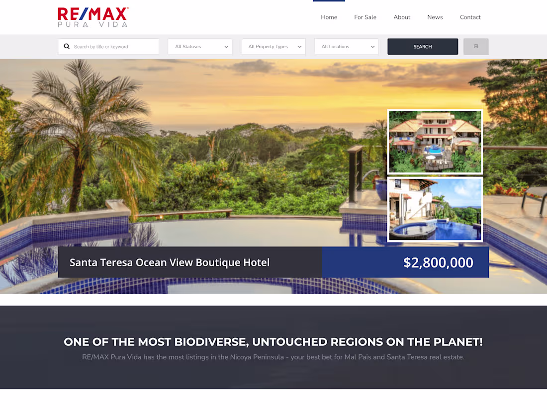 Cover image for RE/MAX Pura Vida | Mal Pais/Santa Teresa Real Estate