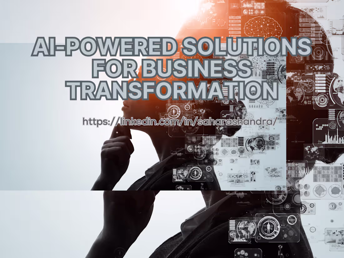 Cover image for AI-Powered Solutions for Business Transformation