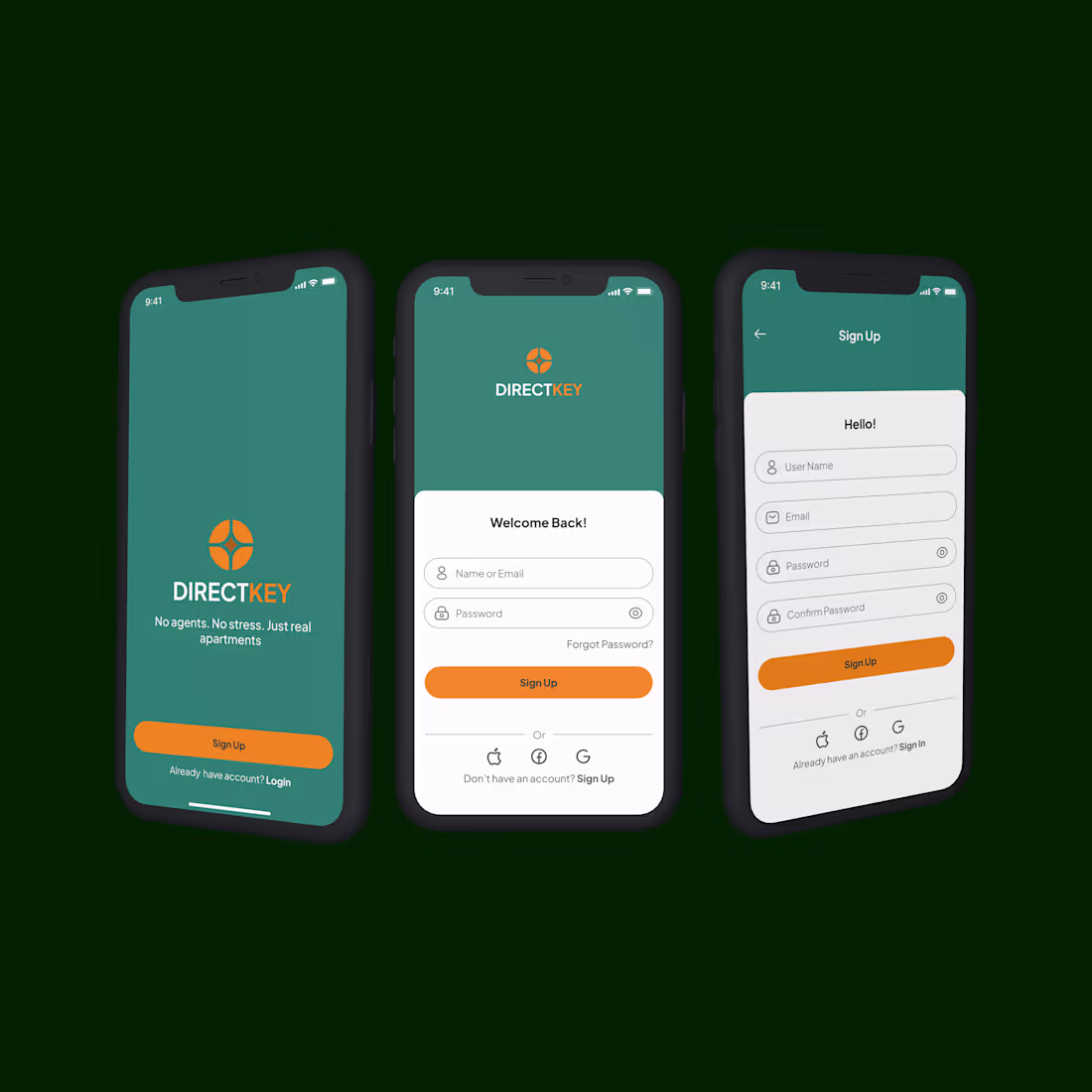 Cover image for UI Sign up page design for Direct Key