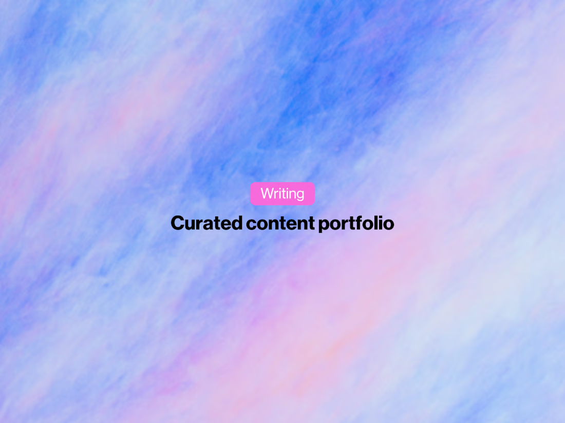 Cover image for Content Portfolio 