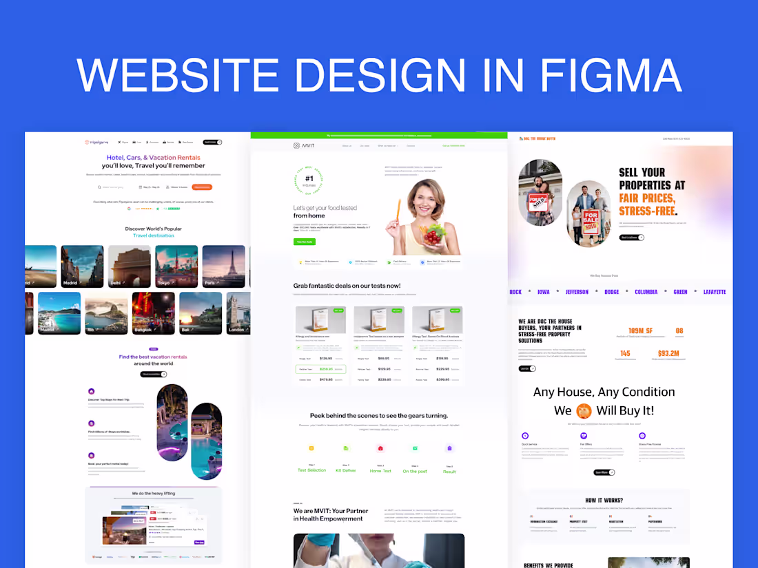 Cover image for I will Design your website in Figma