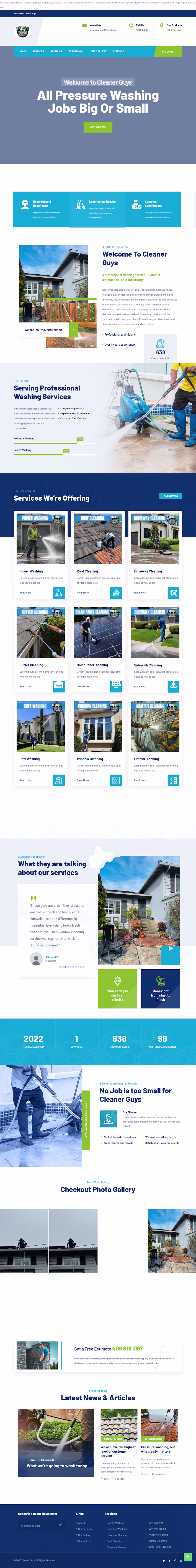 Cover image for A smooth cool landing page for Laundering services