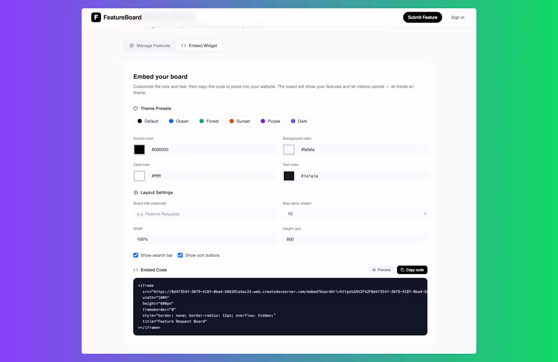 Cover image for Just launched FeatureBoard 🚀
A feature