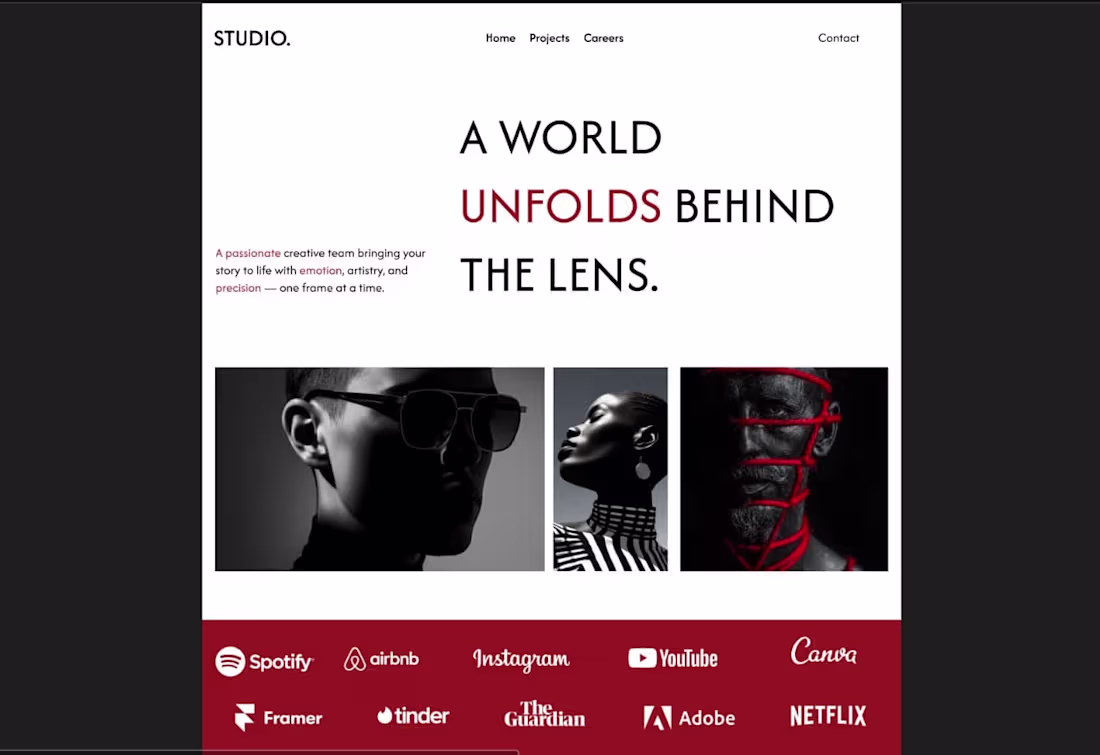 Cover image for Studio Landing Page