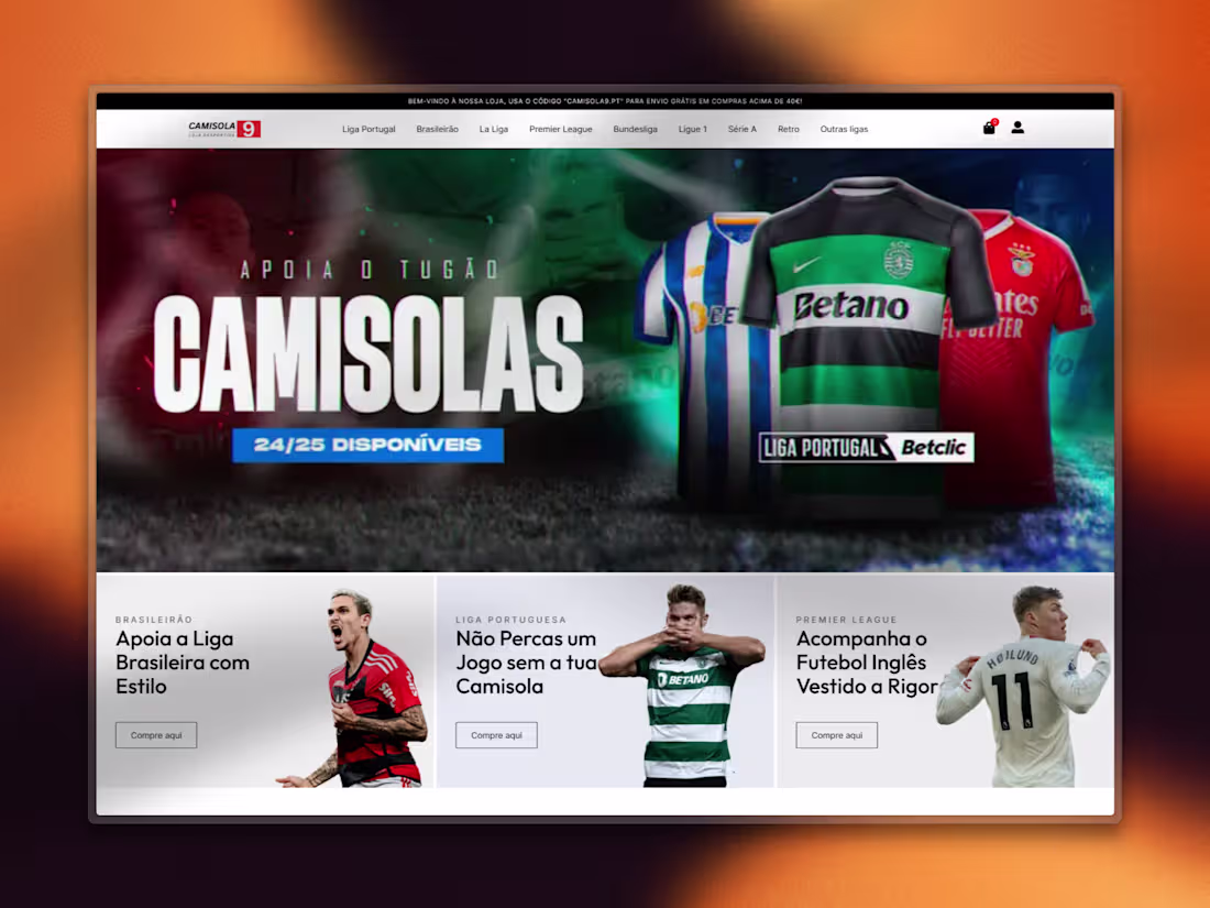 Cover image for Camisola 9 - Shirt Store