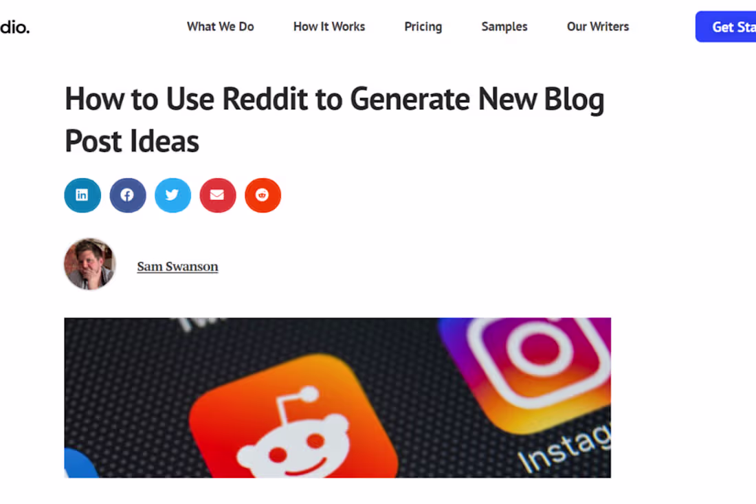 Cover image for Content marketing for WritingStudio