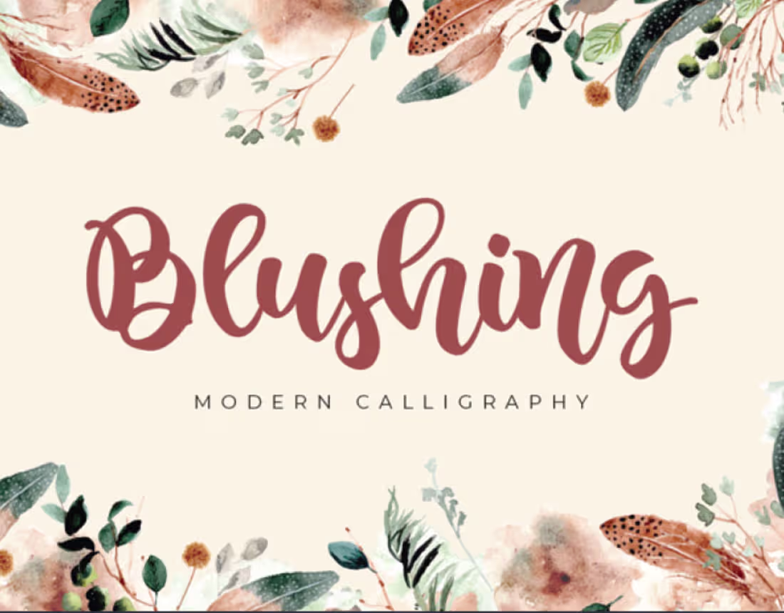 Cover image for Blushing Font Design