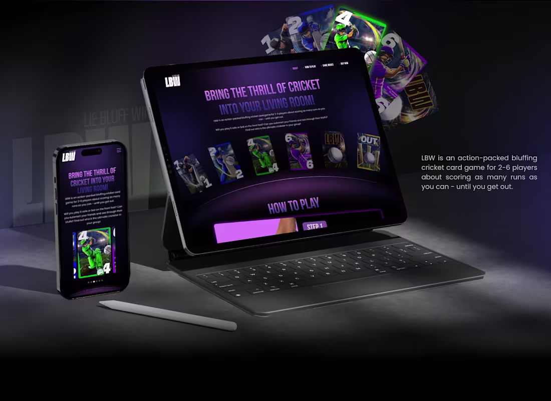 Cover image for LBW Card Game - Framer Website