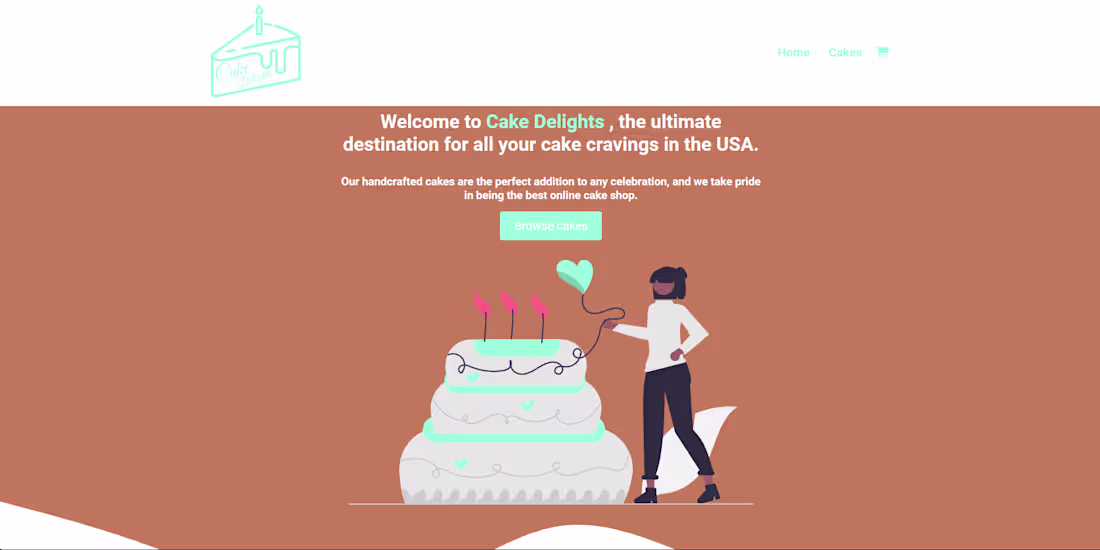 Cover image for Cake Delights is an imaginative