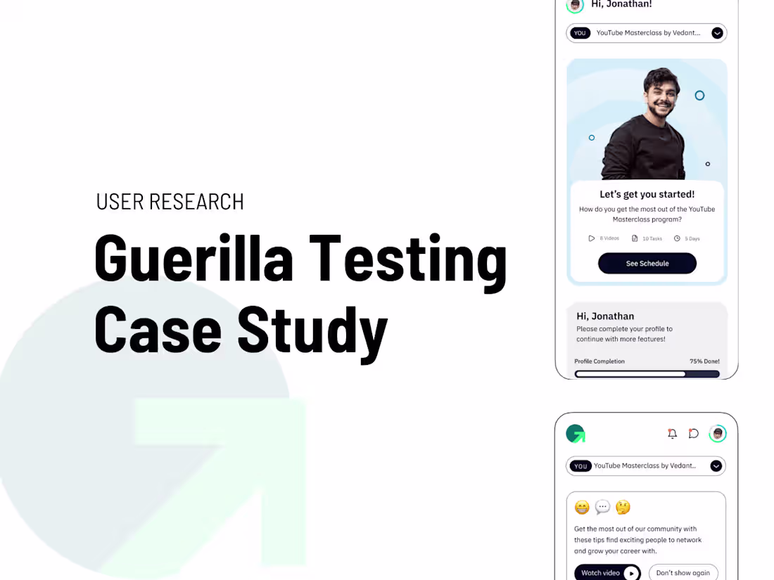 Cover image for Guerilla Testing Case Study (Growthschool)