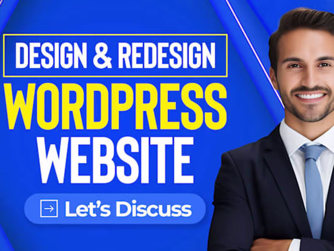 Cover image for i wll design or redesign wordpress website 