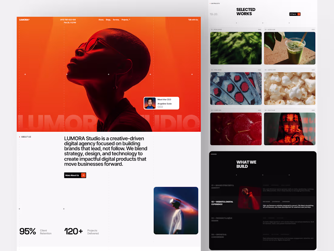 Cover image for Lumora - Digital Agency Landing Page