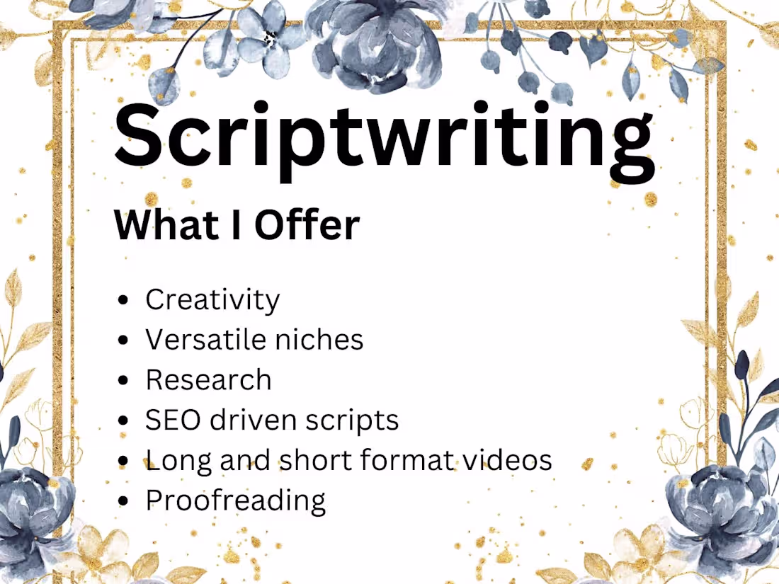 Cover image for Scriptwriting Mastery: Insights in Multiple Niches for YouTube