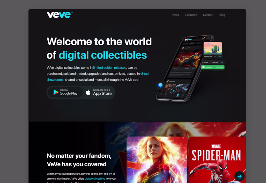 Cover image for NFT Marketplace app & website design