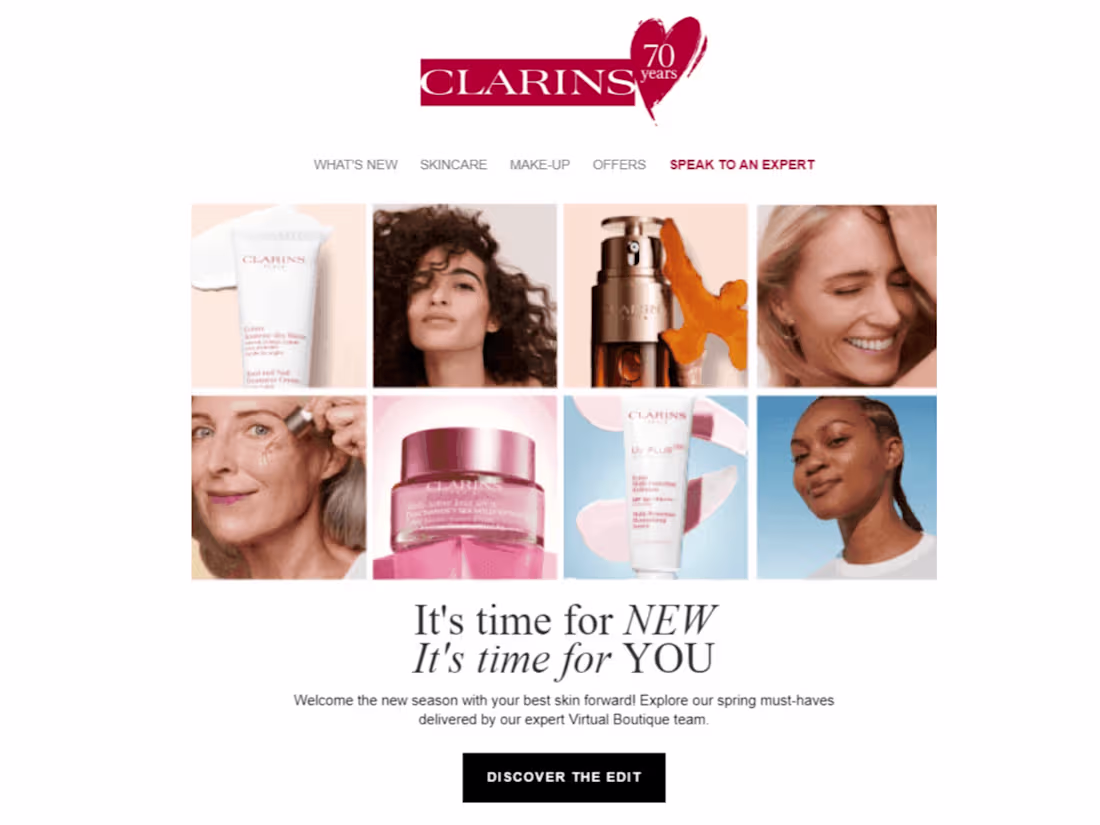Cover image for Clarins | Email marketing content planning and design