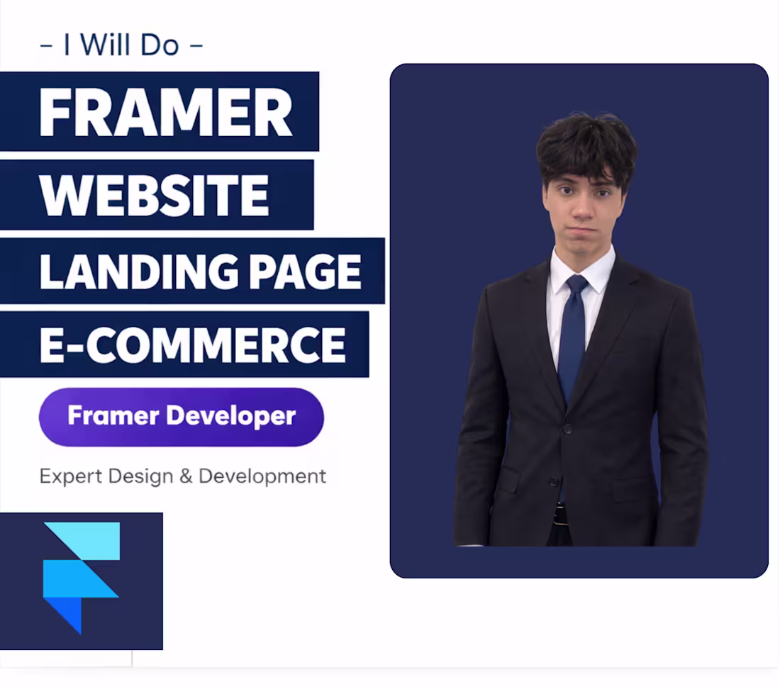 Cover image for Framer Web Developer & Digital Experience Builder.