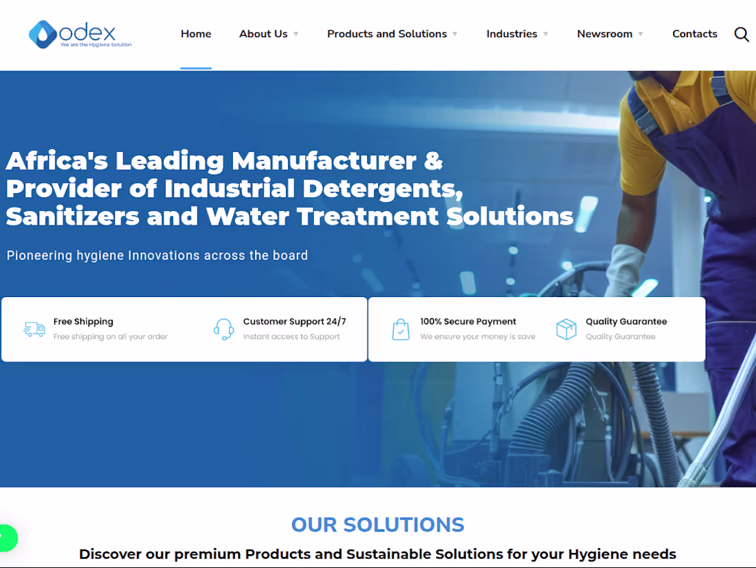 Cover image for Odex - Odex Chemicals LTD
