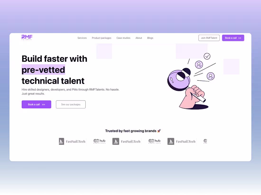 Cover image for Figma to WordPress Website Developement for RMFTalents 
