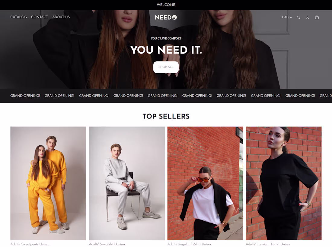 Cover image for NEED IT | Shopify Store Design and Development