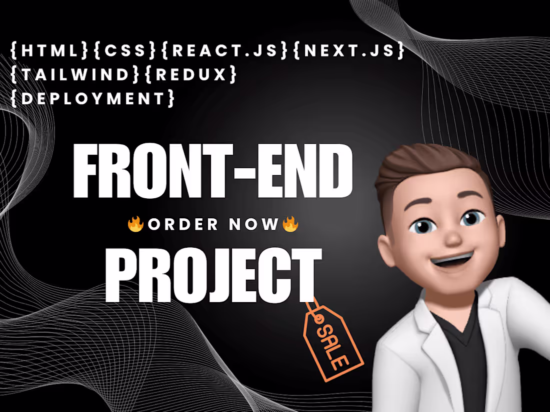 Cover image for I will offer frontend project | Landing page | Website  