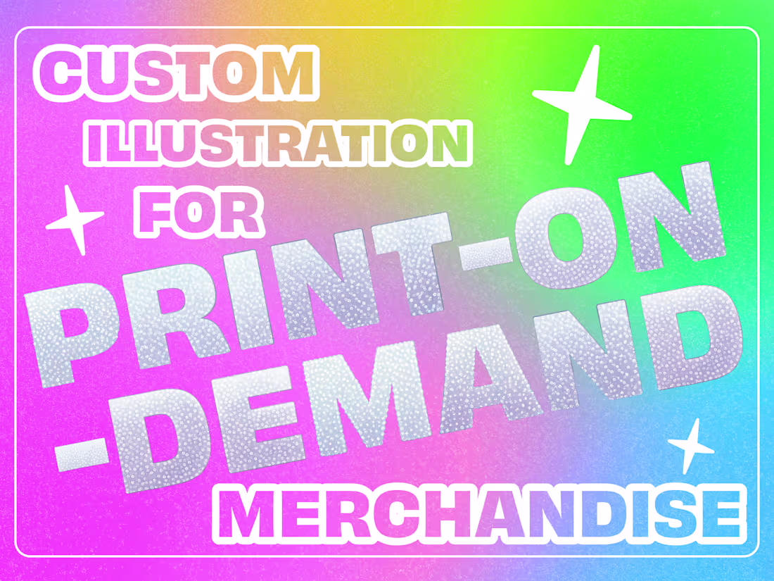 Cover image for Illustrations For Print-On-Demand Products