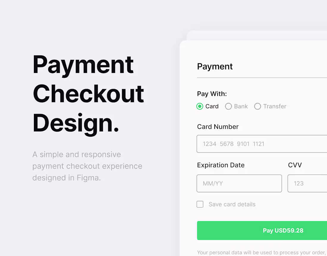 Cover image for Payment Checkout Design