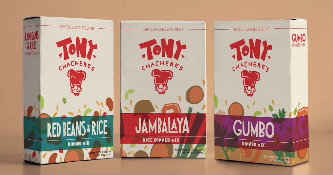 Cover image for Tony Chachere's Packaging