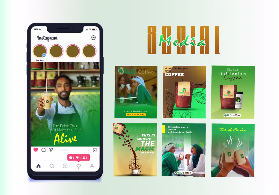 Cover image for Coffee social media design :: Behance