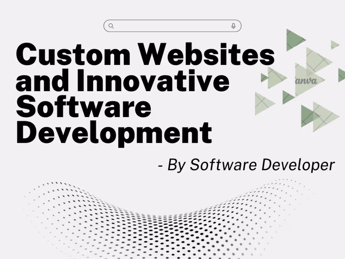 Cover image for Expert in Custom Websites and Innovative Software Development