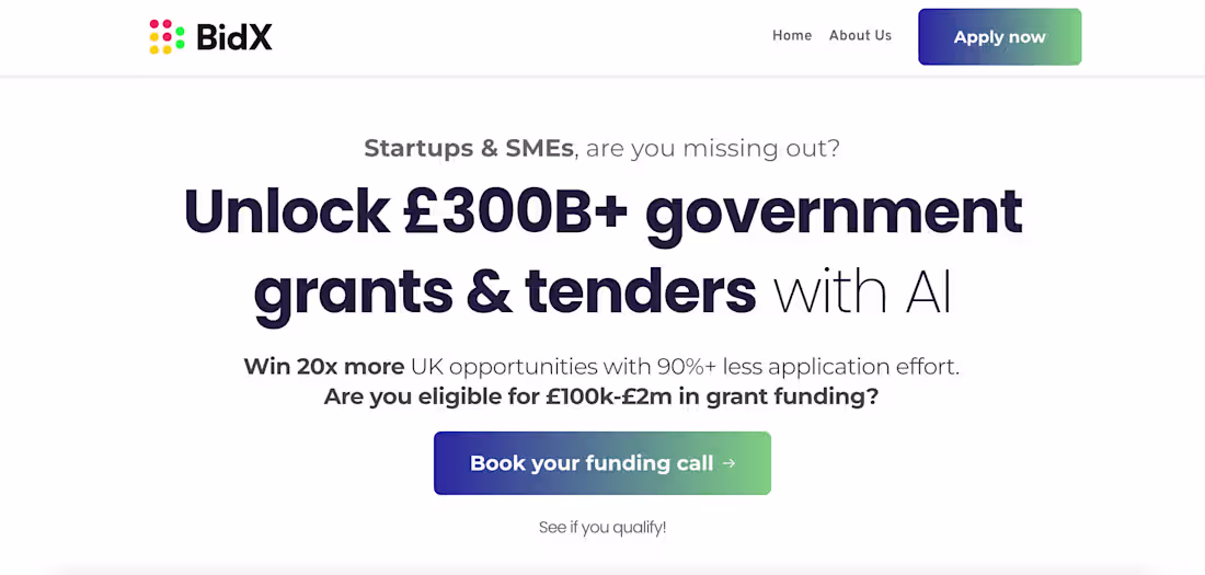 Cover image for BidX.ai – AI-Powered Grant Application System