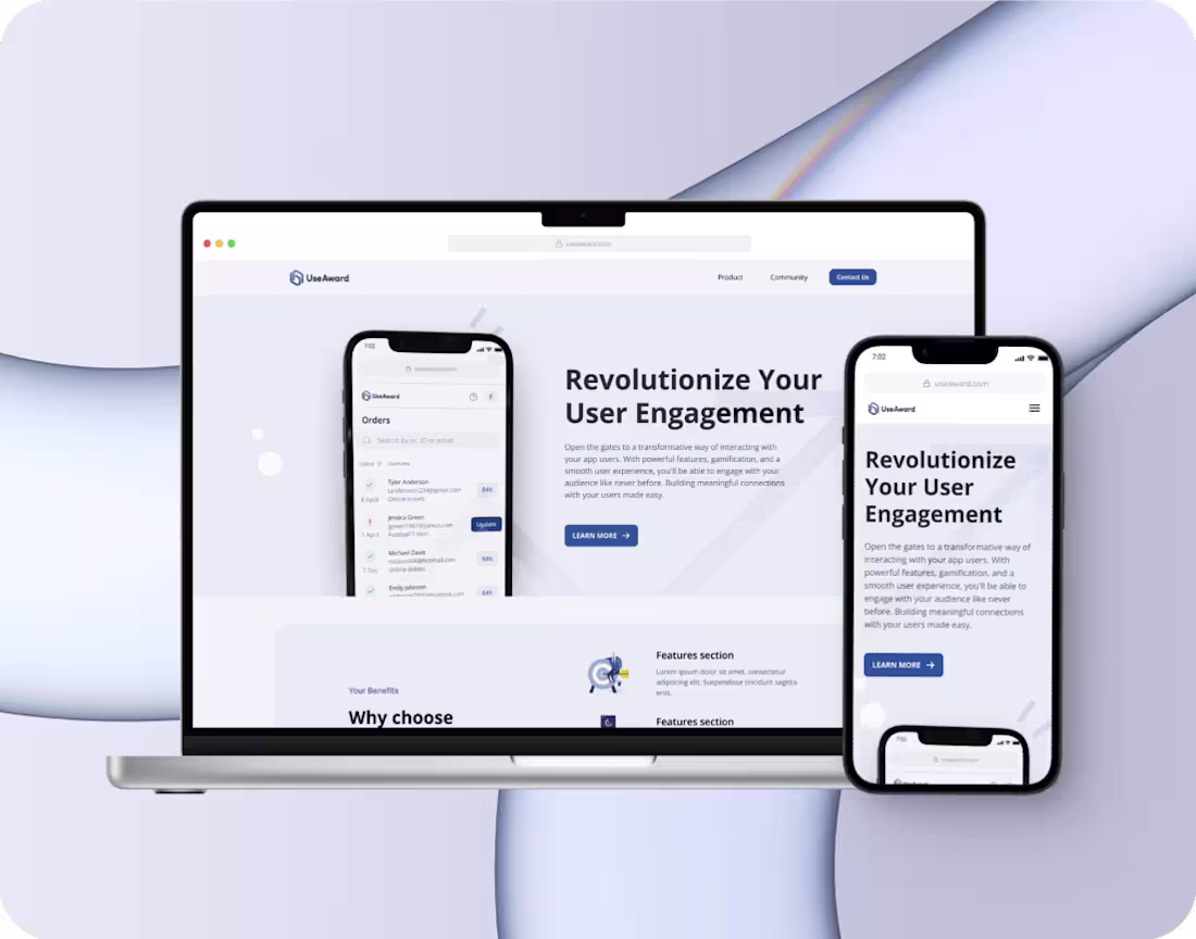 Cover image for UseAward Landing Page
