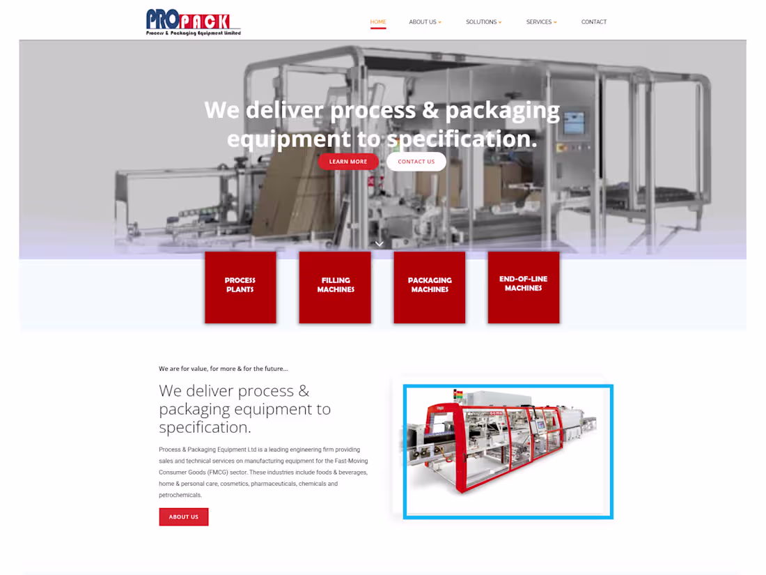 Cover image for ProPack Website Development