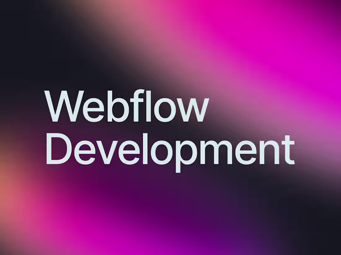Cover image for Webflow Development