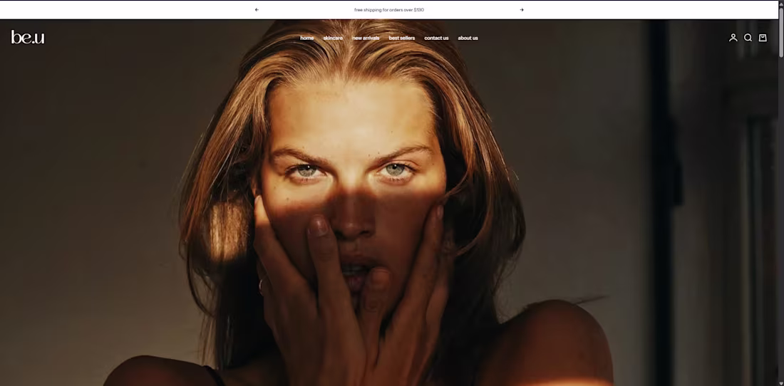 Cover image for be.u Skincare E-commerce Website Design & Development