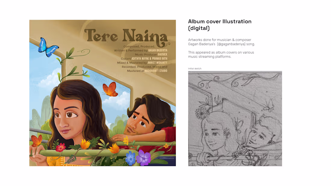 Cover image for Illustrations & Visuals for Album Songs on Behance
