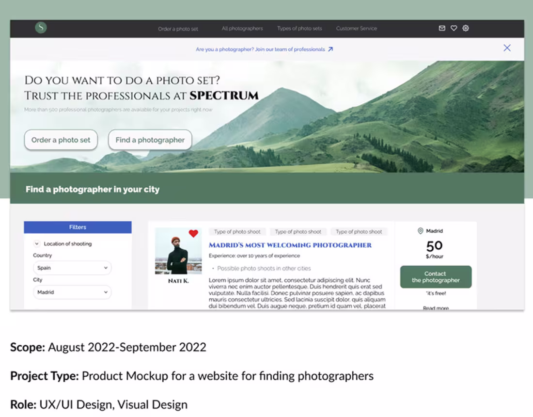 Cover image for Spectrum UI/UX design | Behance