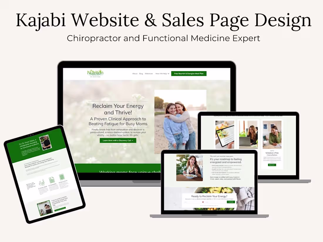 Cover image for Custom Website and Coaching Program Sales Page Design