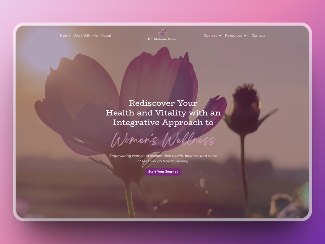 Cover image for Women's Wellness Website using Kajabi