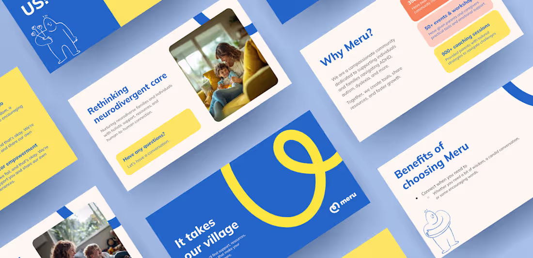 Cover image for Meru Brand Development for Neurodivergent Support