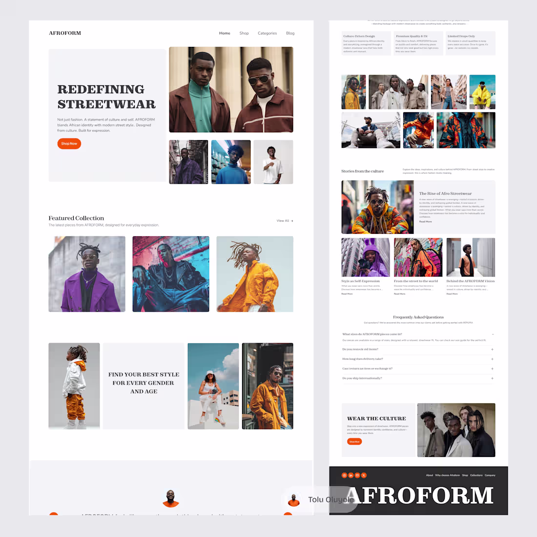 Cover image for Designed a streetwear landing page.

The