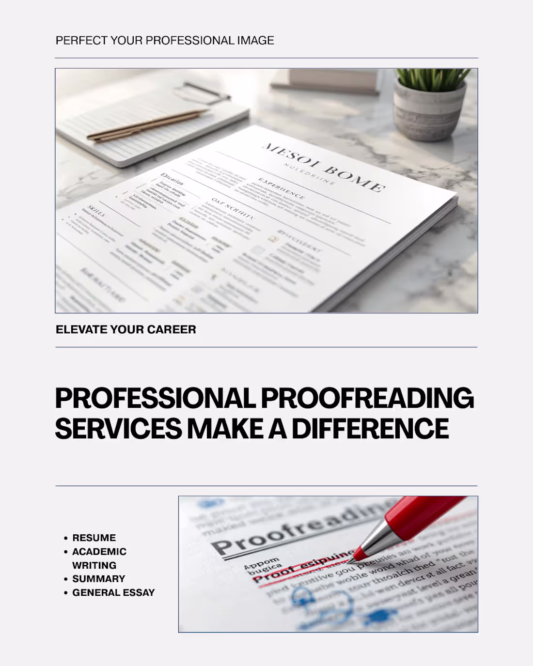 Cover image for PROOFREADING YOUR RESUME, ESSAYS, ARTICLE