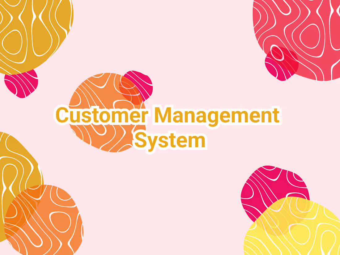 Cover image for Customer Management System 