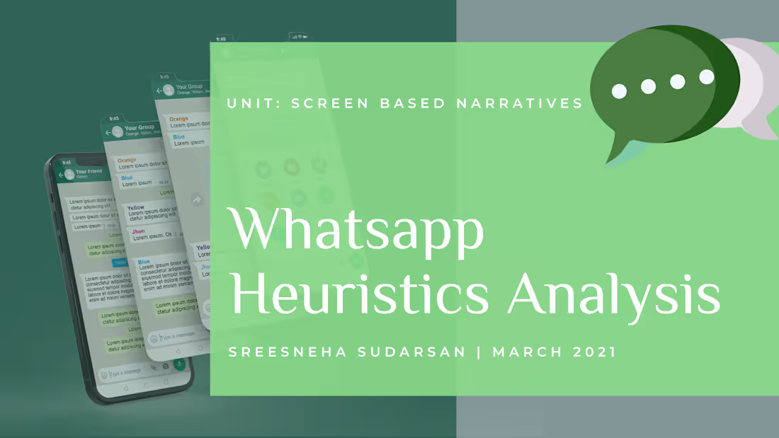 Cover image for Heuristic Analysis of Whatsapp