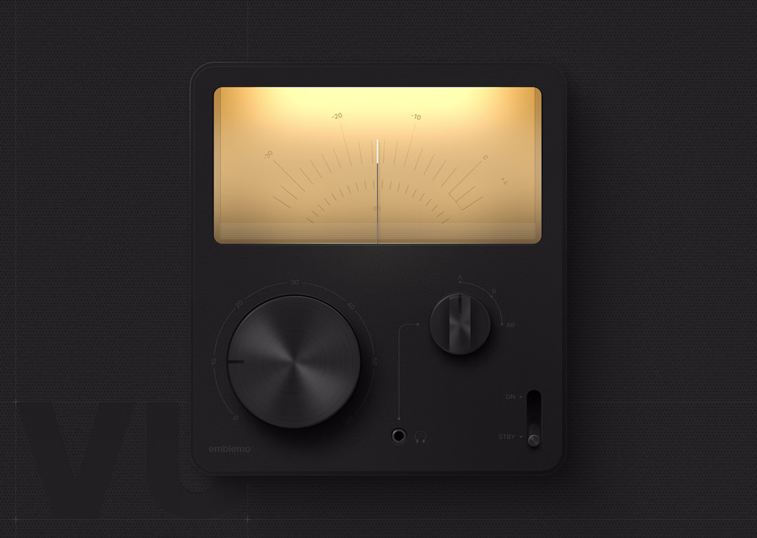 Cover image for VU panel made in Figma (https://x.com/figma)